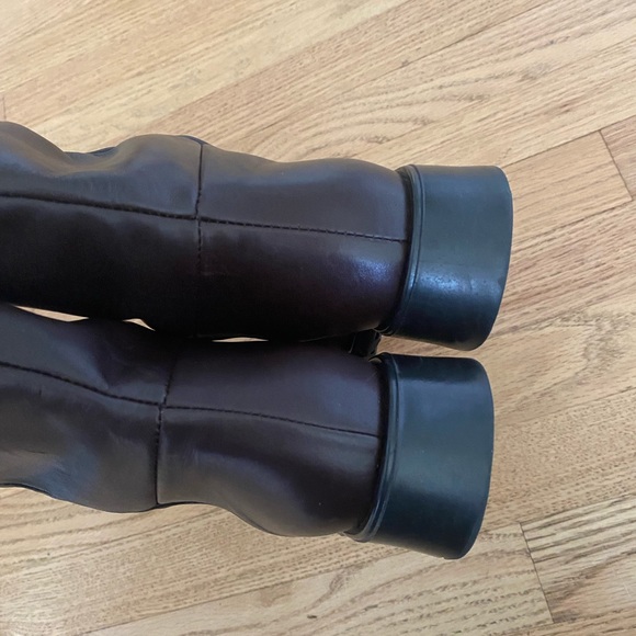 Siberian Husky Womens Ankle Boots Booties Dark Chocolate Brown 7 D Soft Leather - Picture 5 of 16